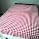 Vintage cotton bistro tablecloth 1.14 x 1.45 m