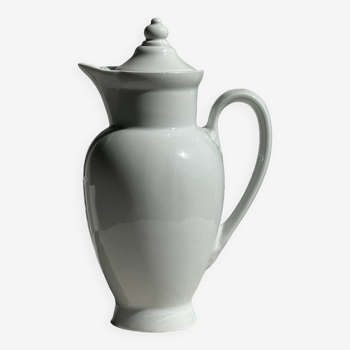 White porcelain teapot