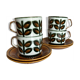 Set of 4 cups of rambouillet 1960 lunches from Boch Belgium