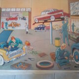 School teachers House vintage poster