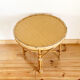 Table basse vintage en rotin