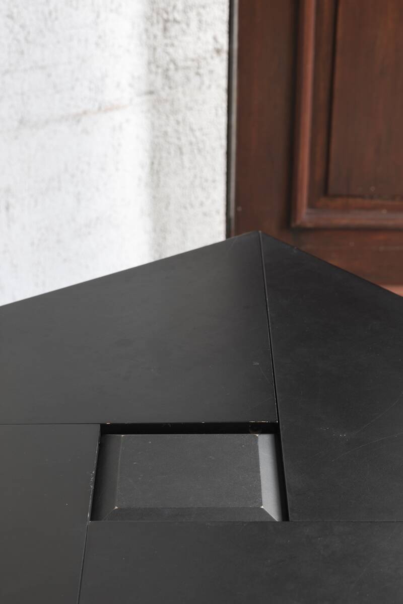 Origami dining table, Italy, 1980s