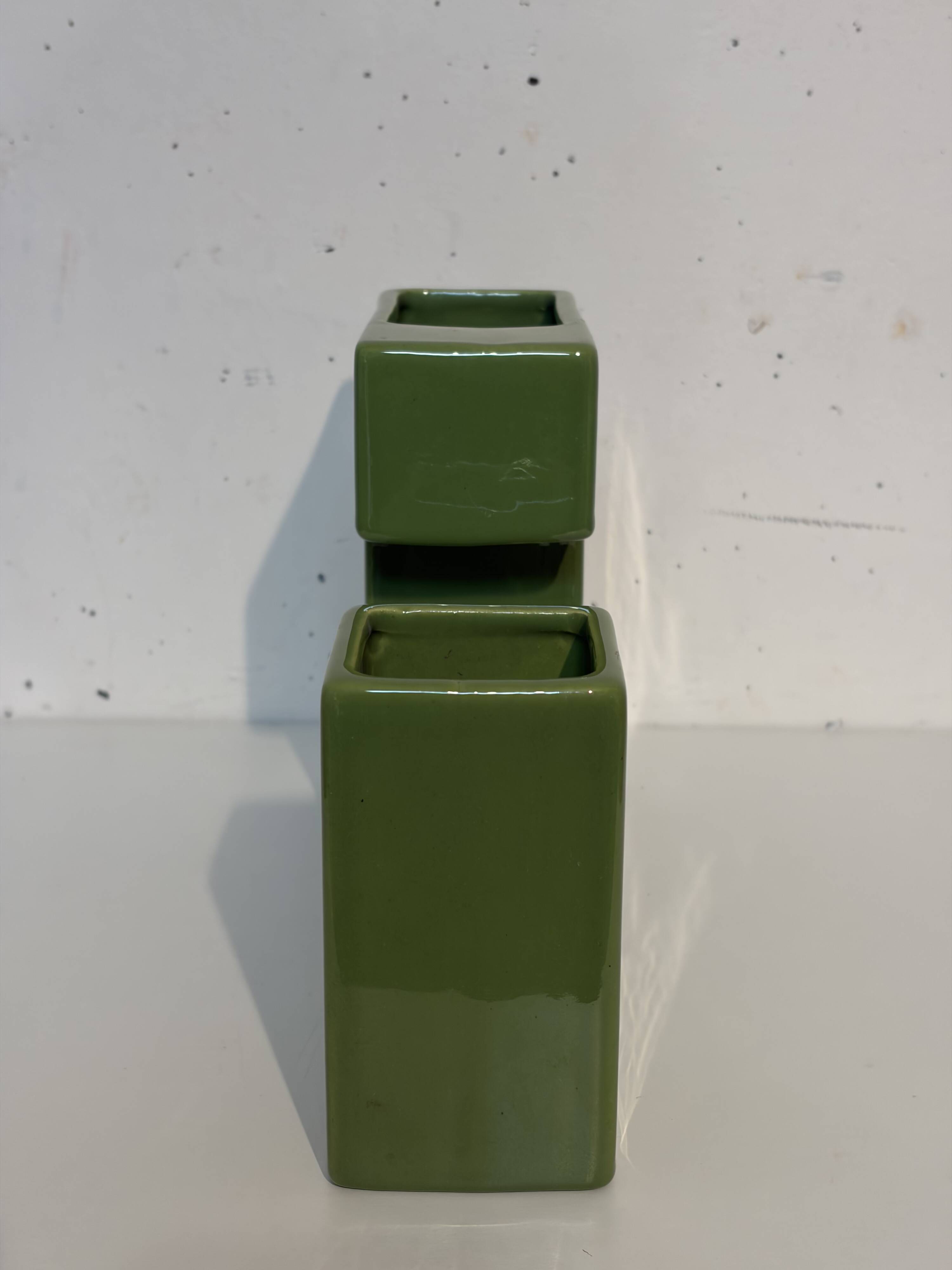 Geometric vase, French Art Workshop, 1980