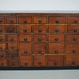 Vintage dutch oak jewelers / watchmakers cabinet, circa 1930