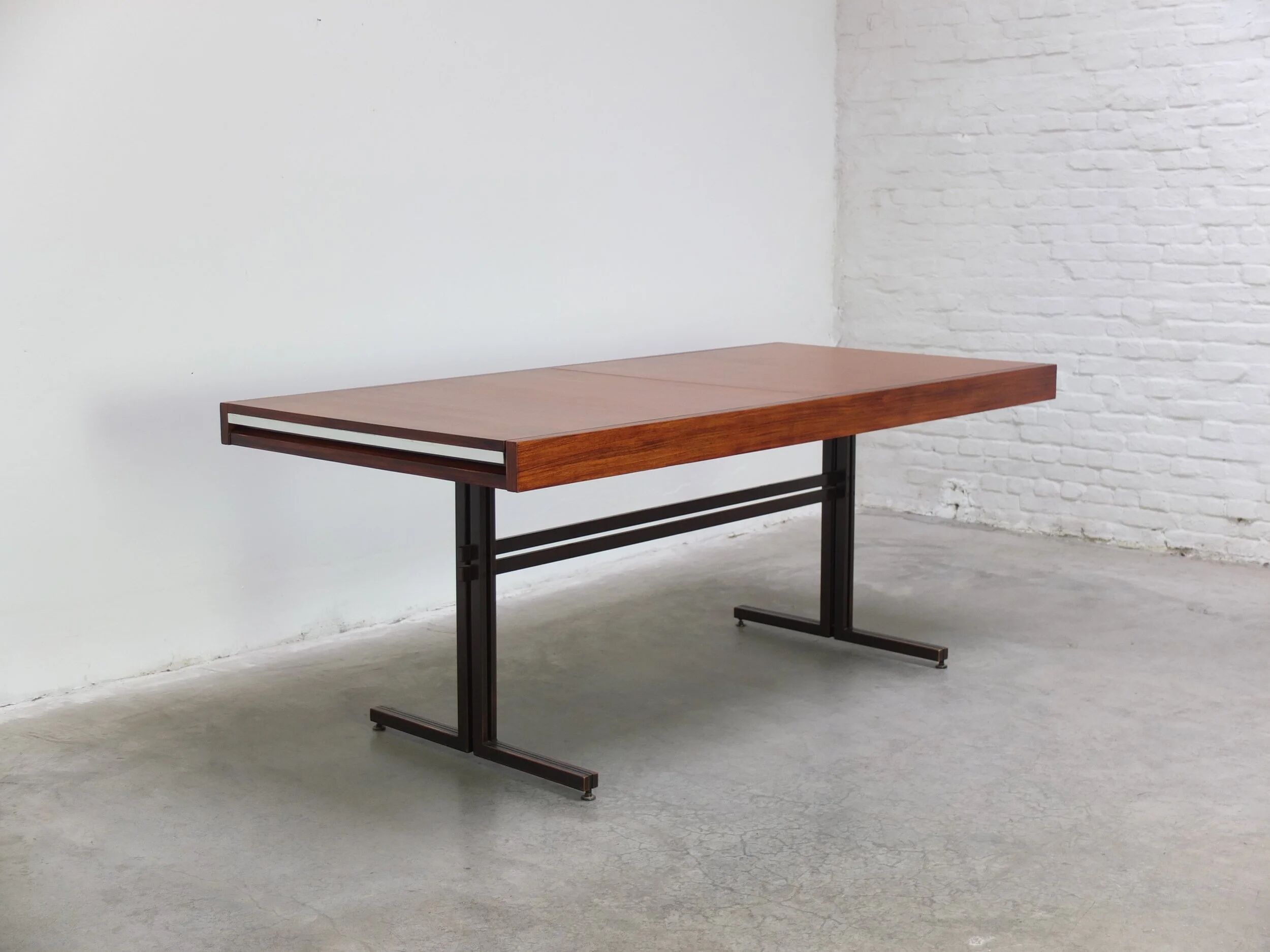 Rare freestanding table desk by Roger De Winter for E.M.Y., 1965