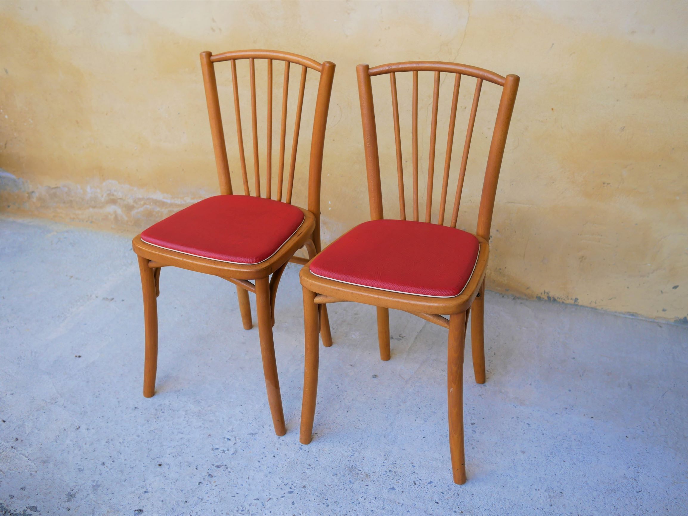 Pair of vintage bistro chairs