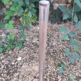 High stool in marbled black formica