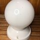 Old White Opaline Wall Lamp + Vintage Ceramic Support