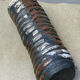 Raku ceramic tubular vase