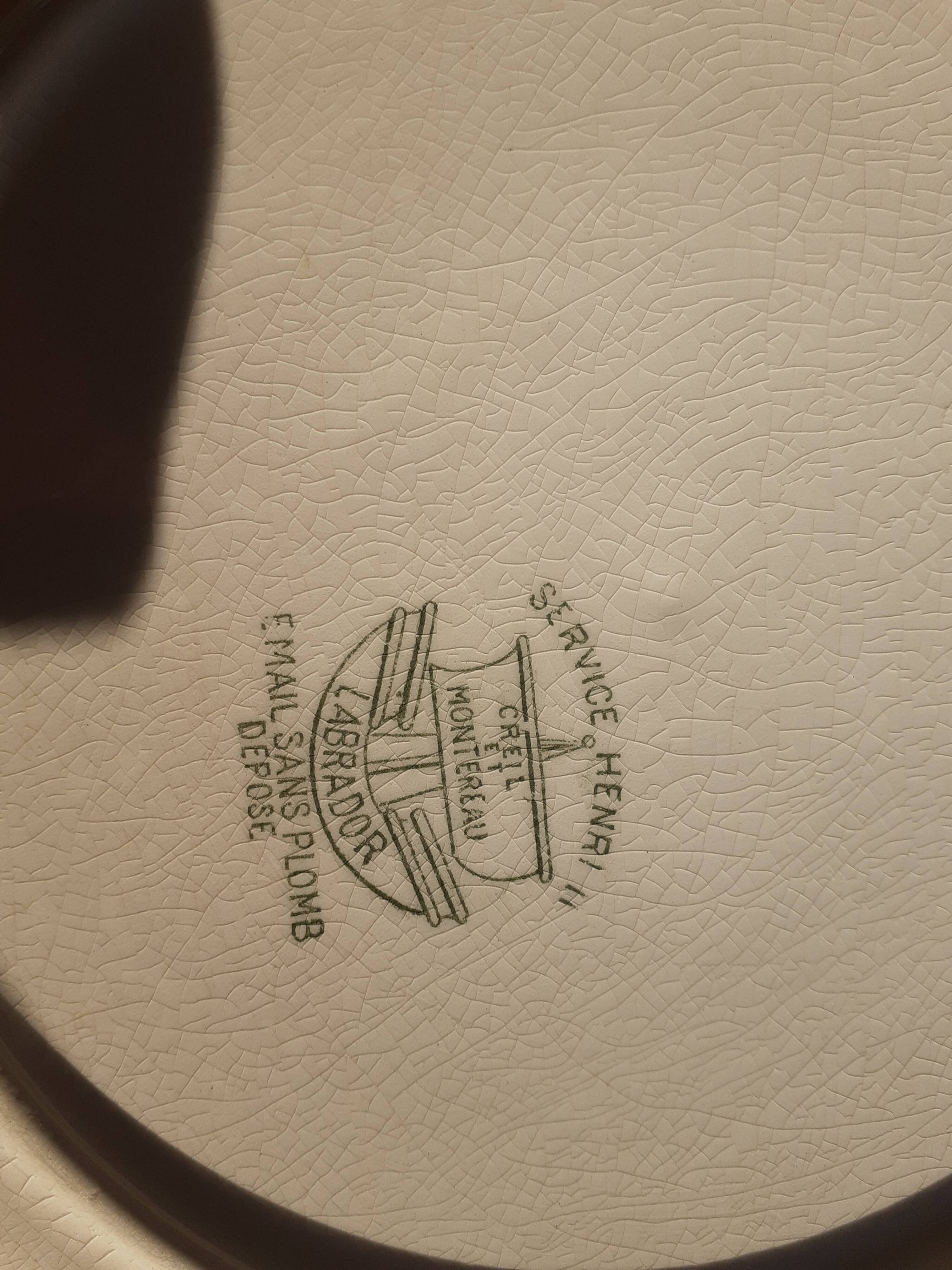 10 Plates Creil Montereau by Henry II