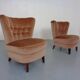 Mohair Club Chairs by Adolf Wrenger, Germany, 1950s, Set of 2