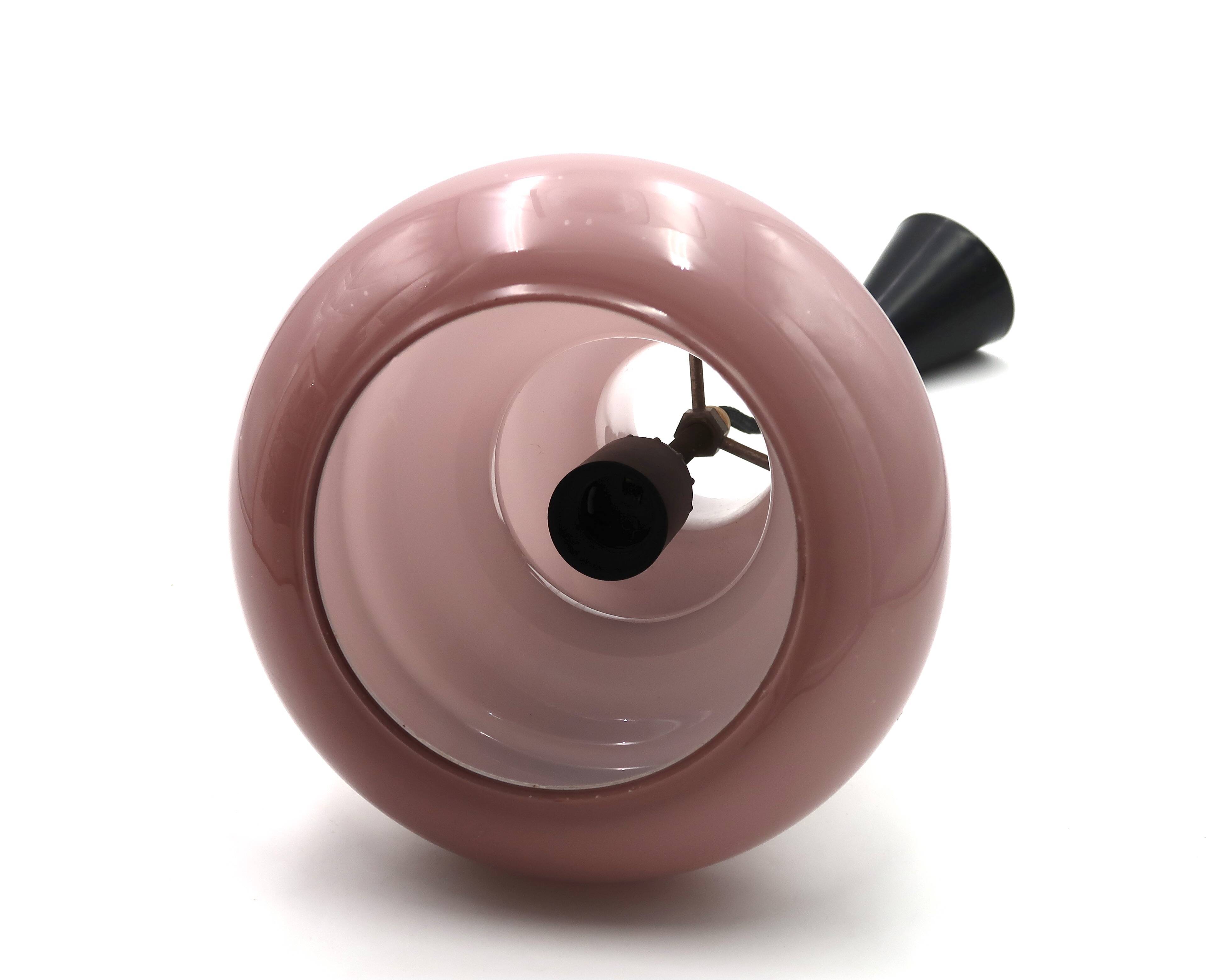 Suspension Vistosi Targetti Sankey by Massimo Vignelli Murano glass violet