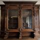 Very important Renaissance style chateau library buffet in oak