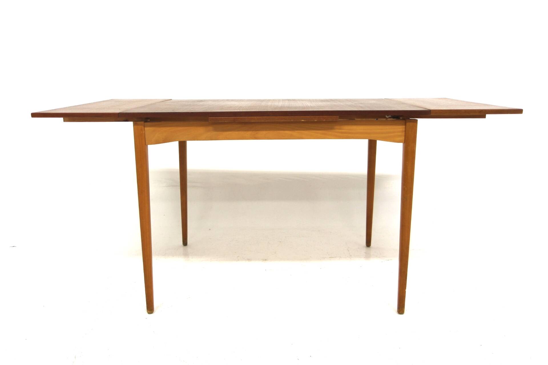 Teak “portfolio” dining room table, Sweden, 1960s