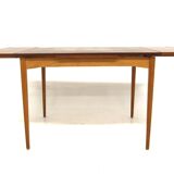 Teak “portfolio” dining room table, Sweden, 1960s
