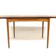 Teak “portfolio” dining room table, Sweden, 1960s