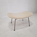 Chaise Oyster avec pouf par Pierre Paulin pour Artifort, années 1960