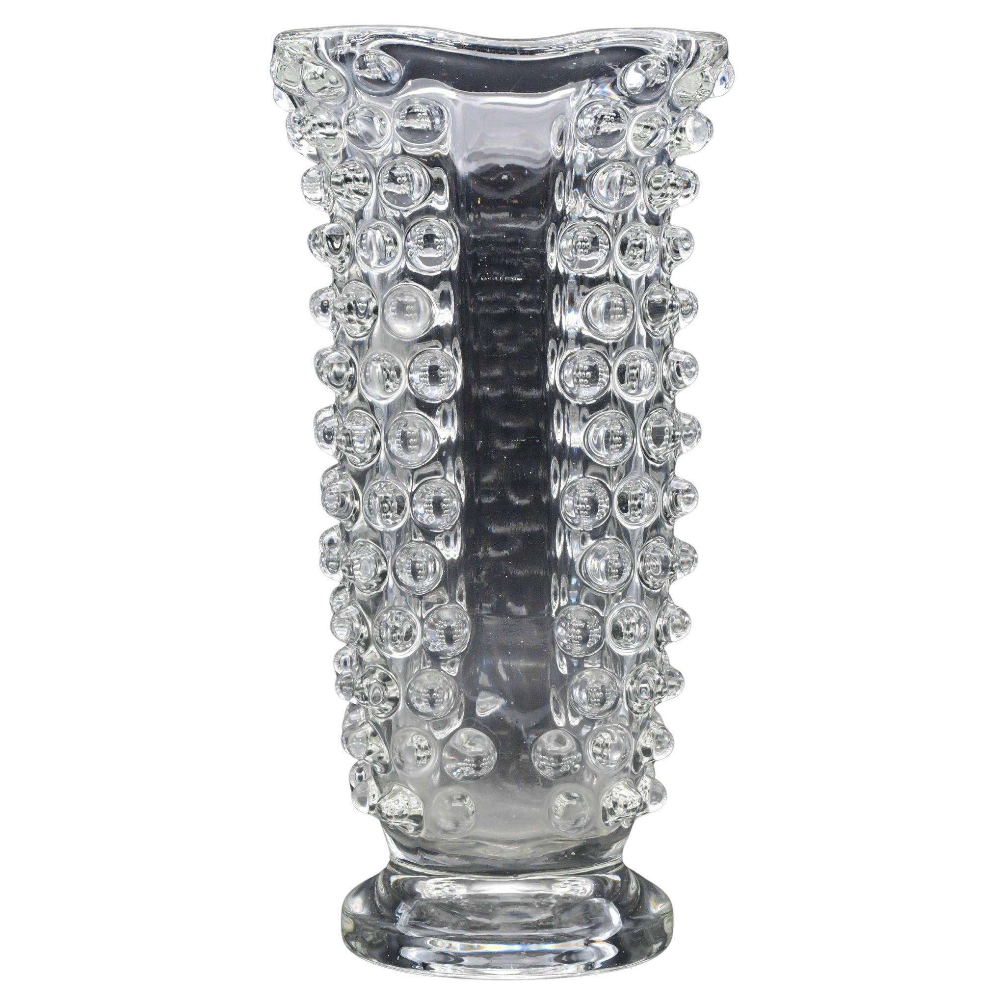Bugnato Murano glass Italian rostrato vase by Barovier & Toso, 1960s