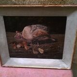 Painting "The guinea fowl and its chicks"