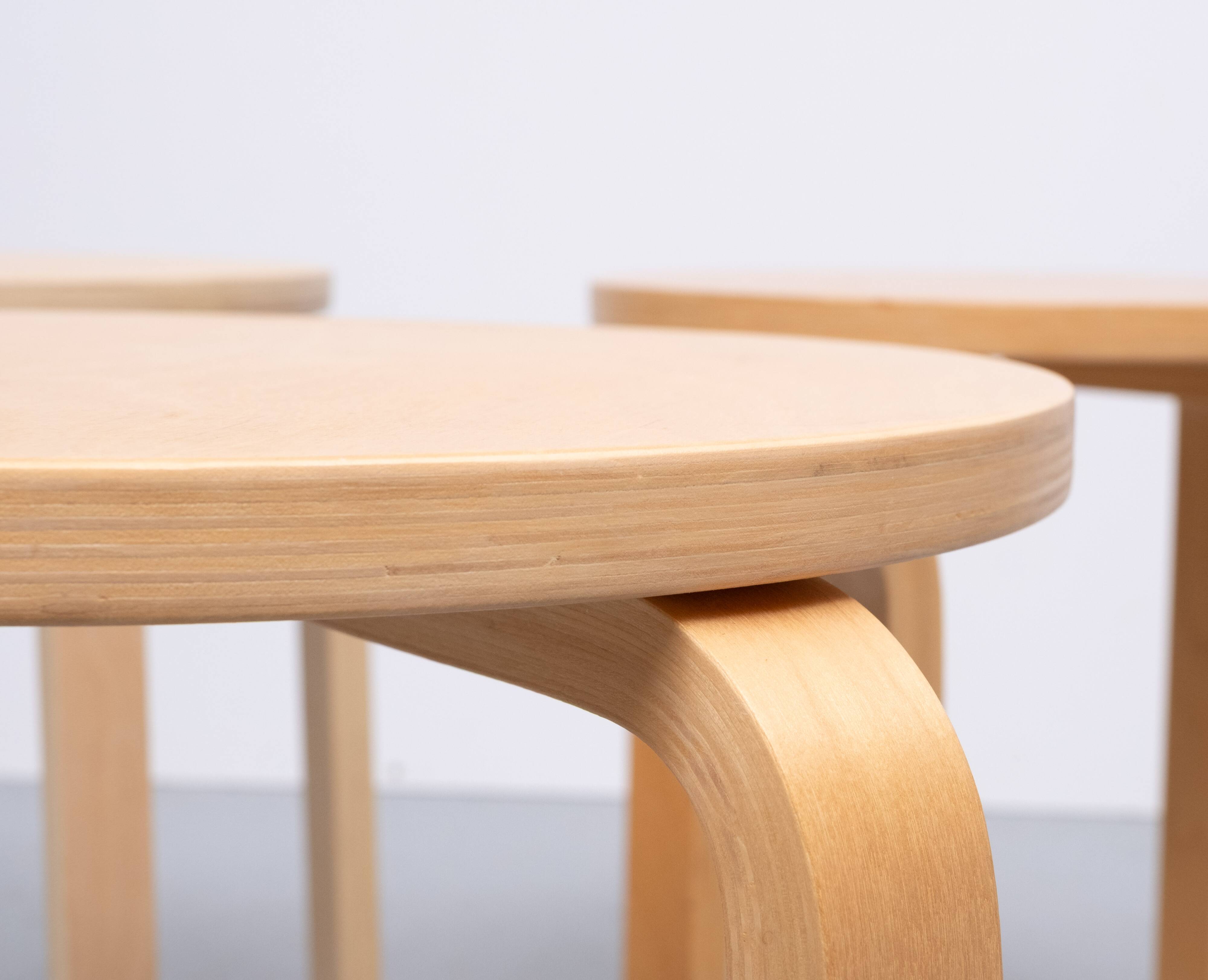 Tabourets Ikea Frosta ensemble de trois années 1980