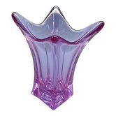 Vase cristal vintage, vase à doigt en verre d’art coloré vintage