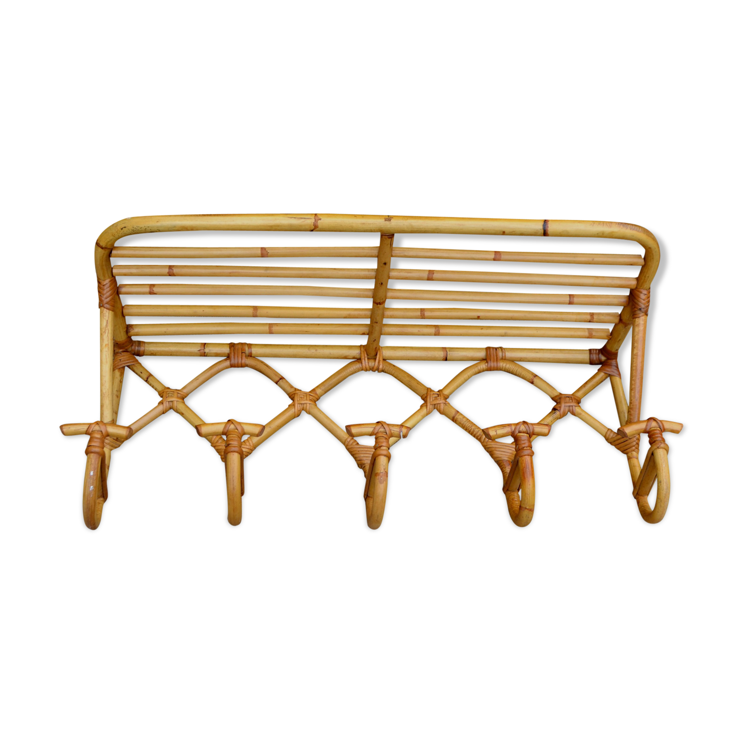 Rattan patère