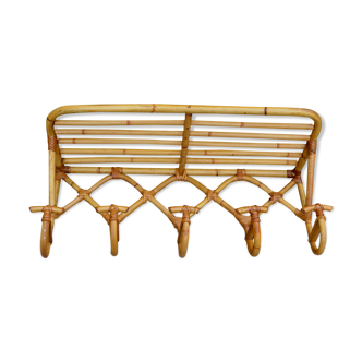 Rattan patère