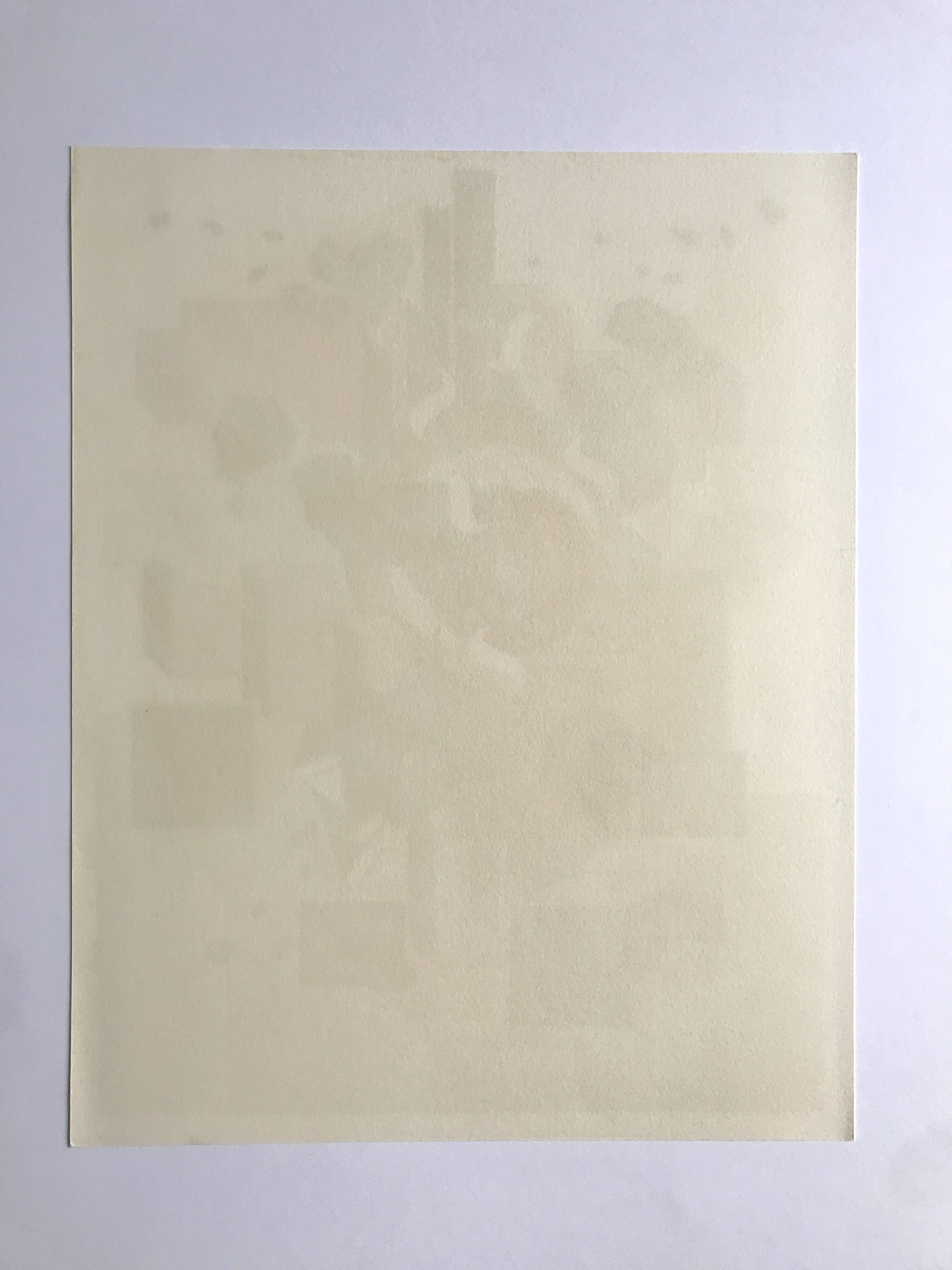 Alain le yaouanc, the fire, 1978. original lithograph signed in pencil.