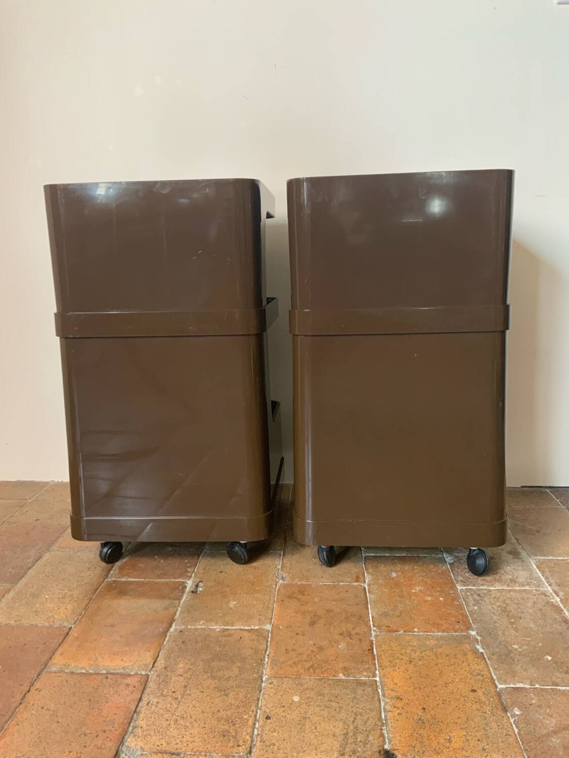 Vintage 70s serving trolleys