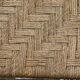 Vintage bench in braided rope and painted wood, 1950s-60s.