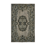 Tapis turc surteint surteint des années 1970 190 cm x 302 cm tapis gris