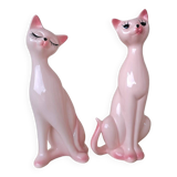 Vintage ceramic cat statue