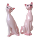 Vintage ceramic cat statue