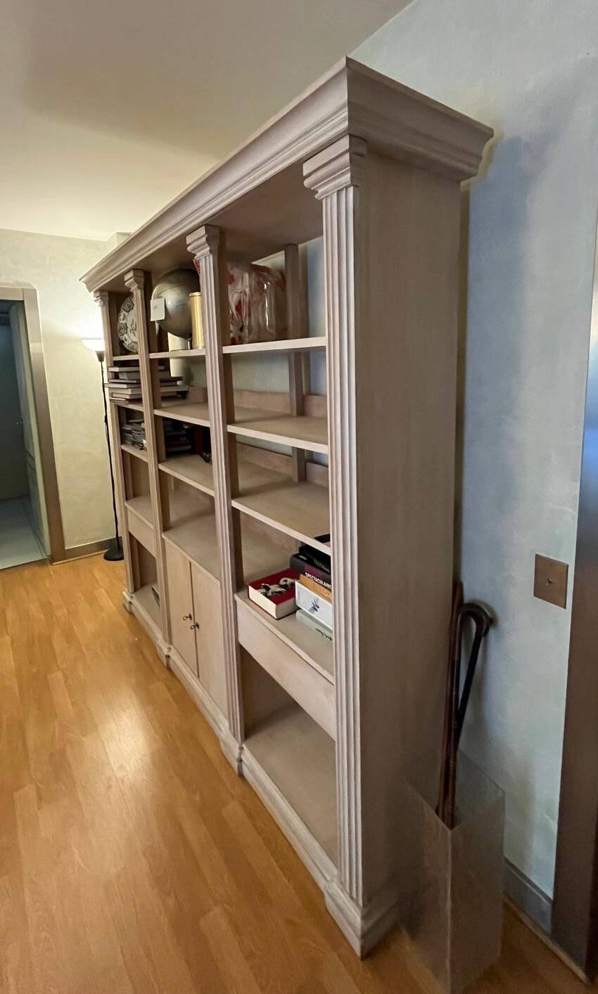 Cerused oak library - High-end