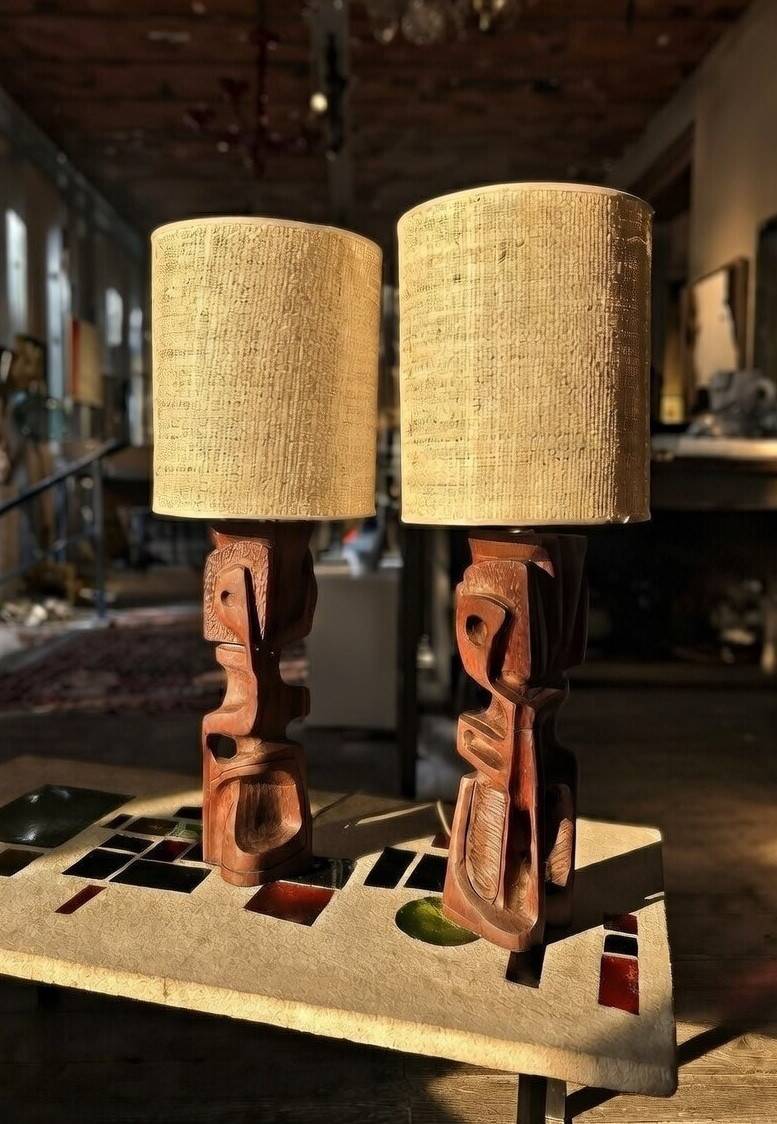 Paire de lampes de Gianni Pinna