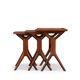 Set of 3 nesting tables by Johannes Andersen for CFC Silkeborg, 1960s