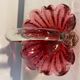 Vintage murano glass basket