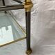 Table basse verre et laiton