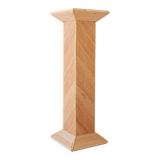 Vintage rattan pedestal, 1980s.