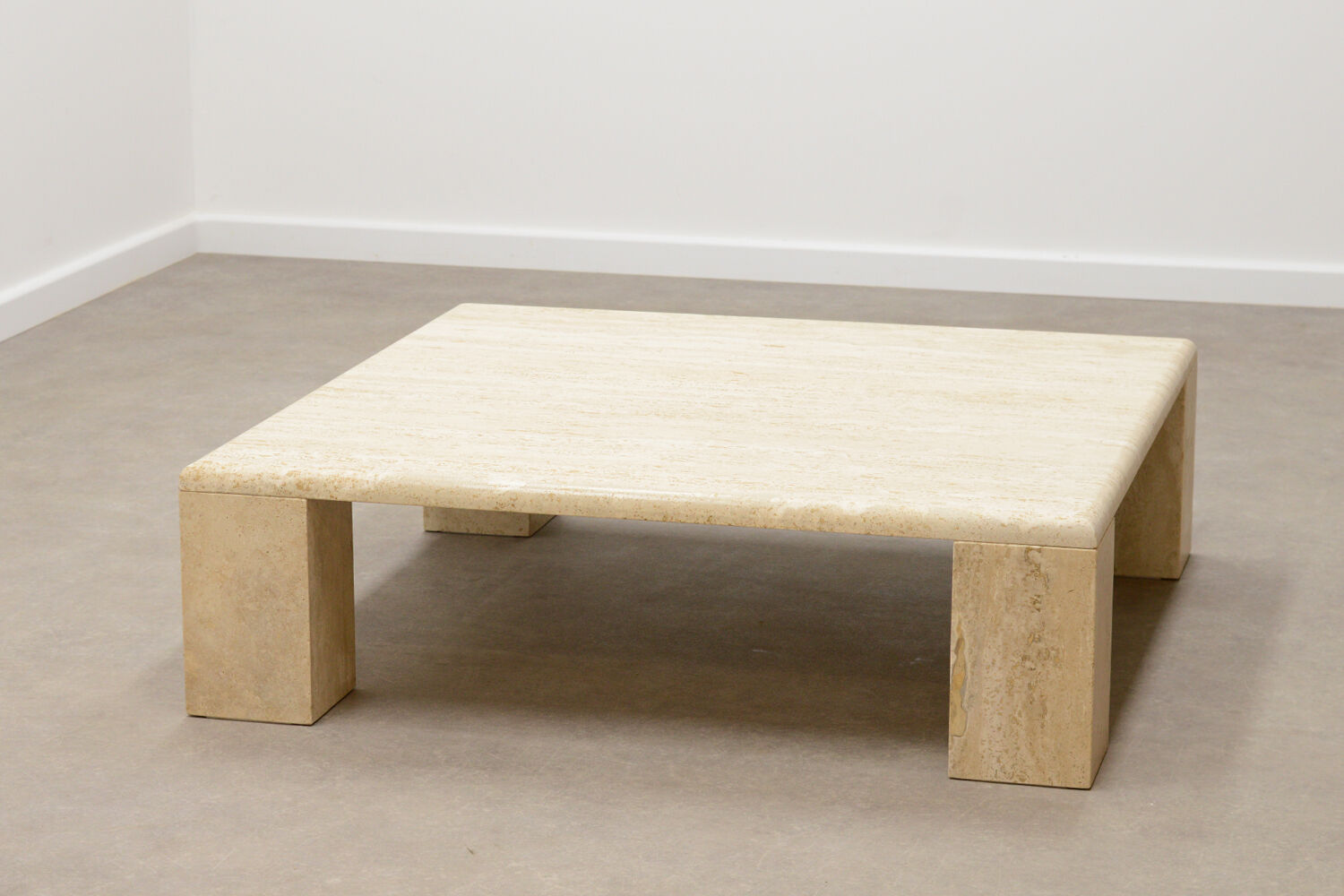 70’s Italian travertine coffee table.