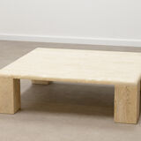70’s Italian travertine coffee table.