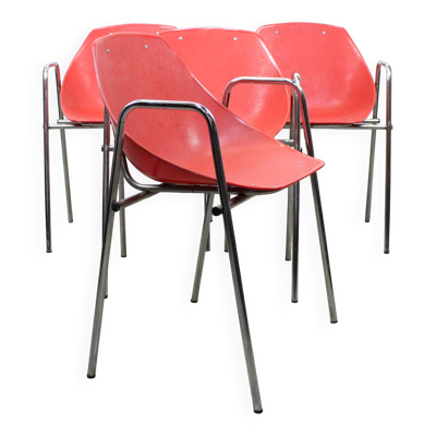 Set de 4 bridges modèle ''Coquillage'' par Pierre Guariche pour Meurop 1967