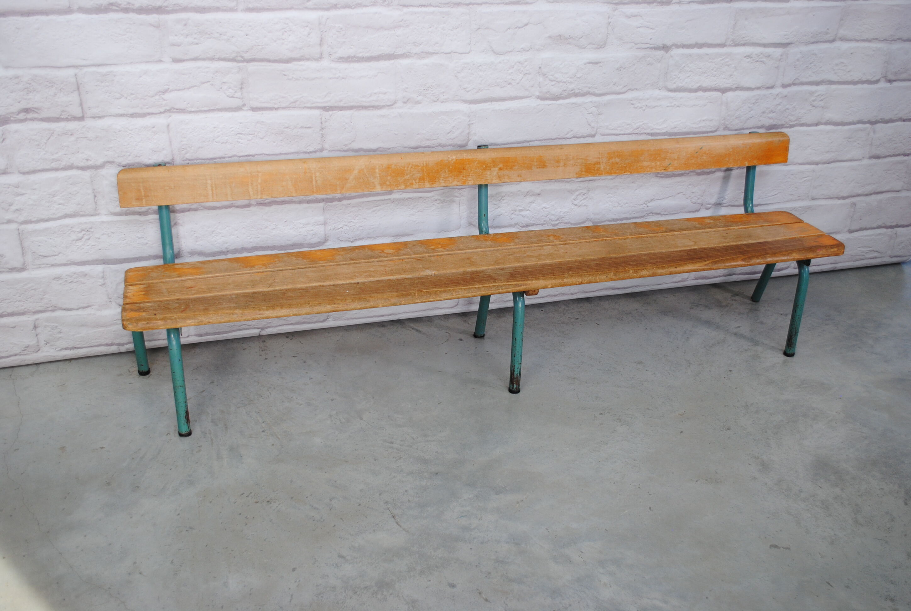 Vintage school bench