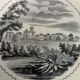 6 assiettes à dessert anciennes Vieillard et Johnston Bordeaux XIXème siècle Médoc et ses châteaux