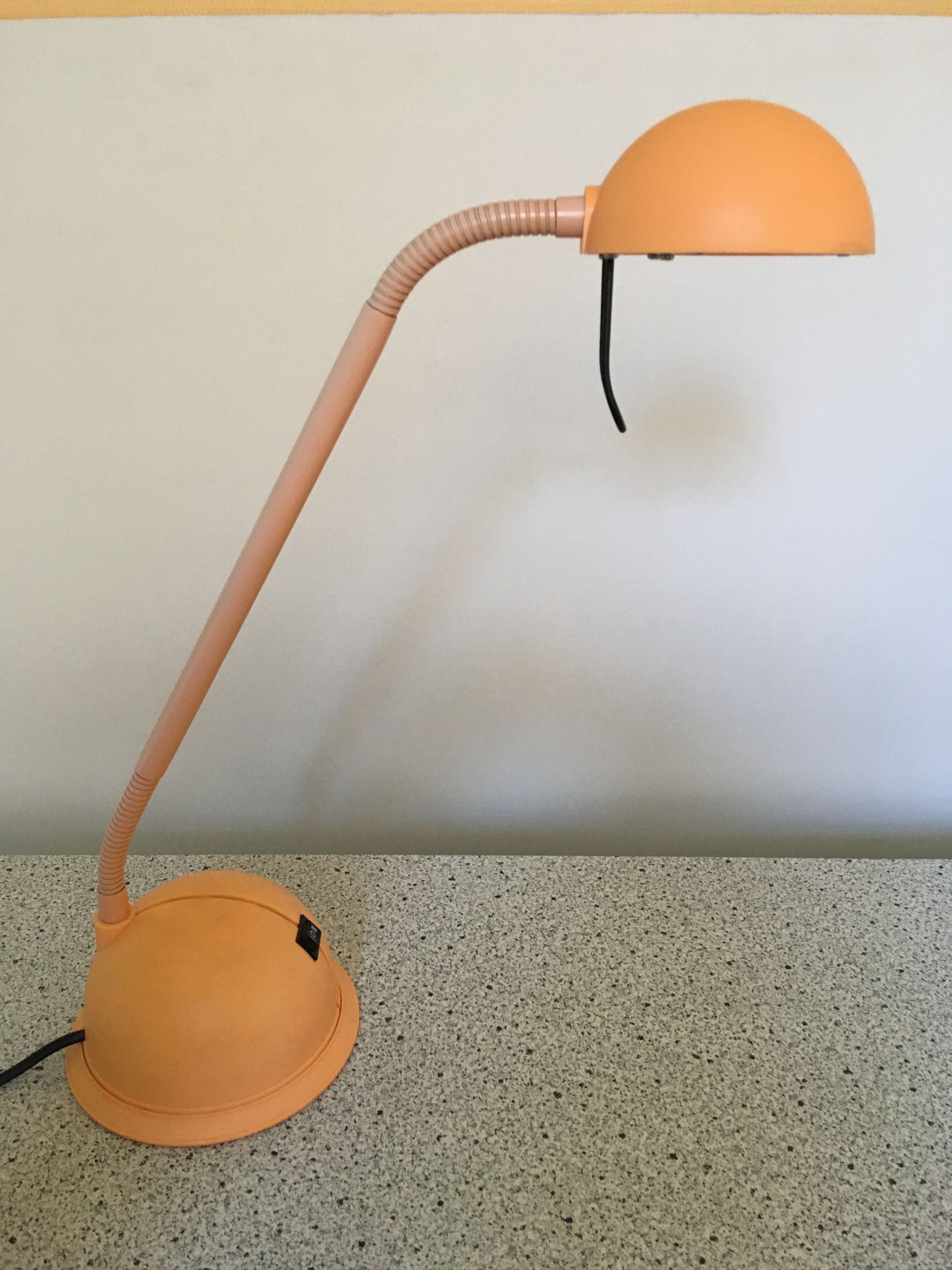 Vintage orange desk lamp