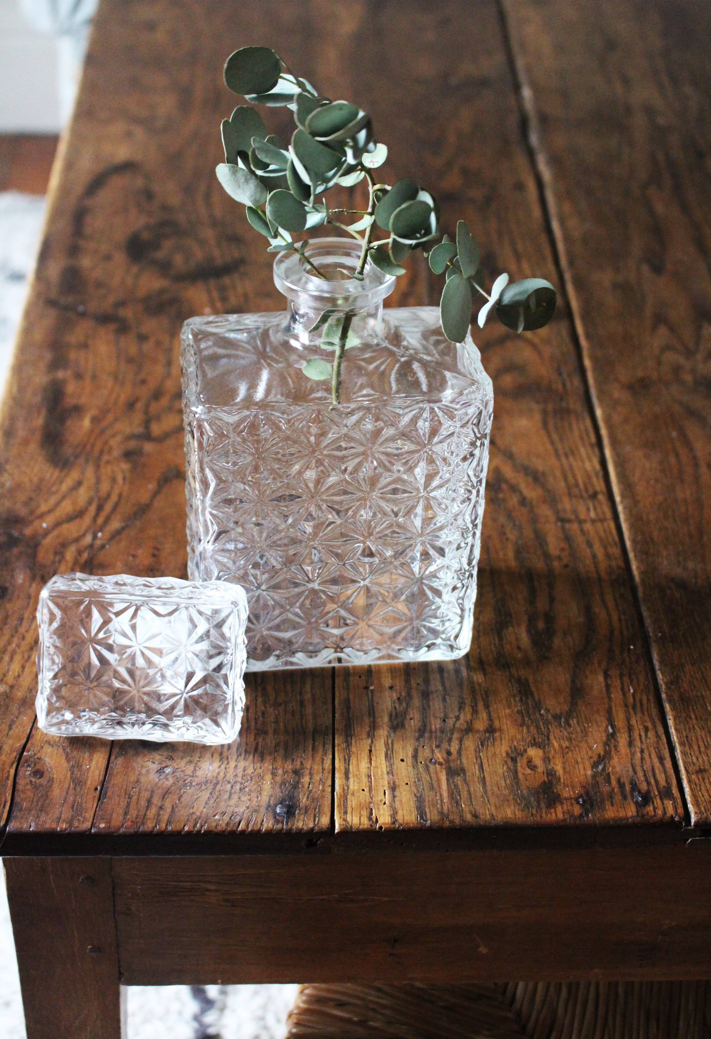 Carafe à whisky en cristal étoiles années 80