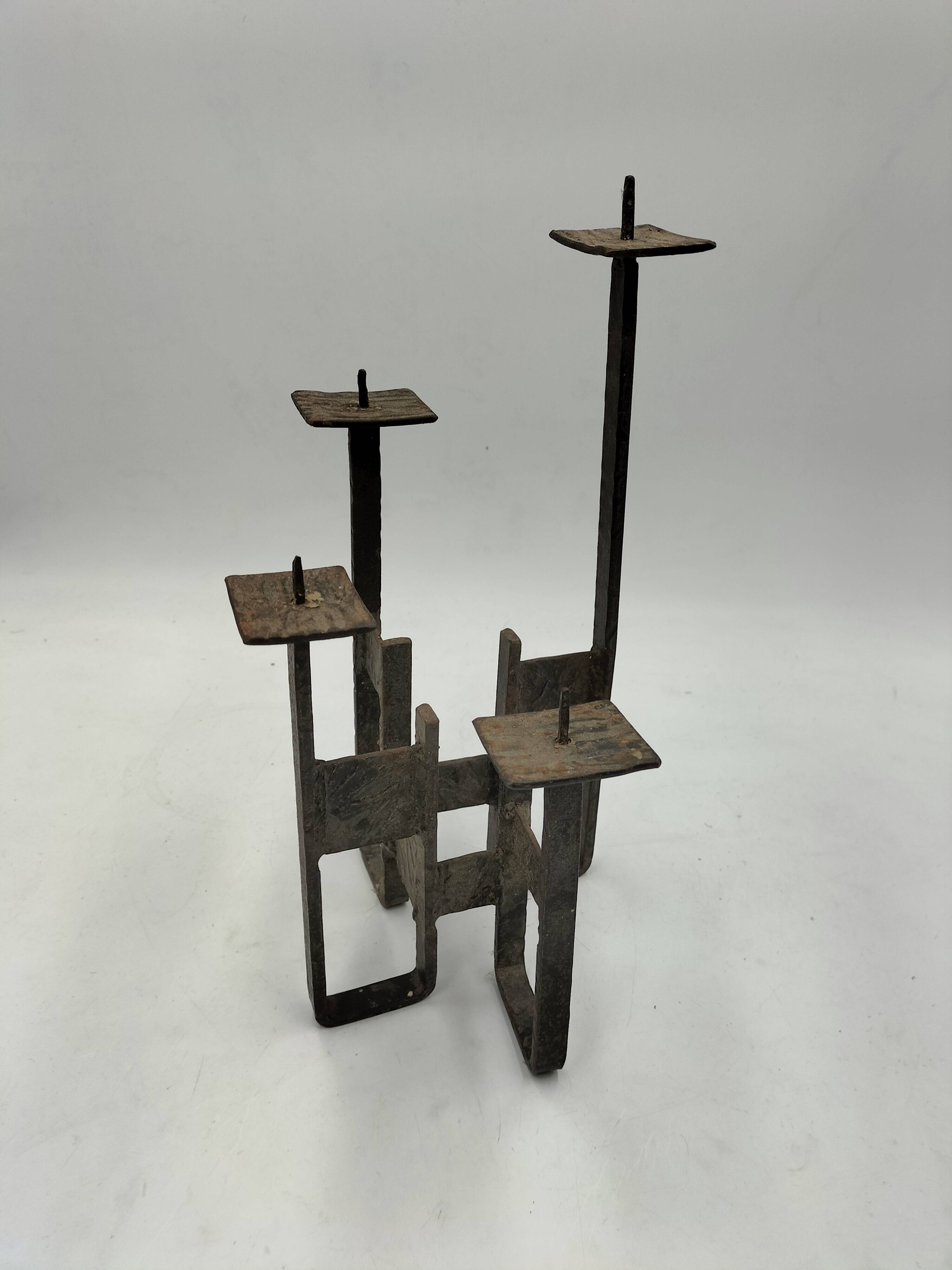 Brutalist candle holder
