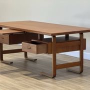 Jørgen Clausen for Brande Møbelfabrik – Large Danish Executive Desk, 1950s