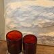 15 vintage 1970 luminarc red glass wine glasses