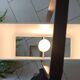 Lampe sur pied ARLUS années 50 en métal et laiton